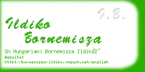 ildiko bornemisza business card